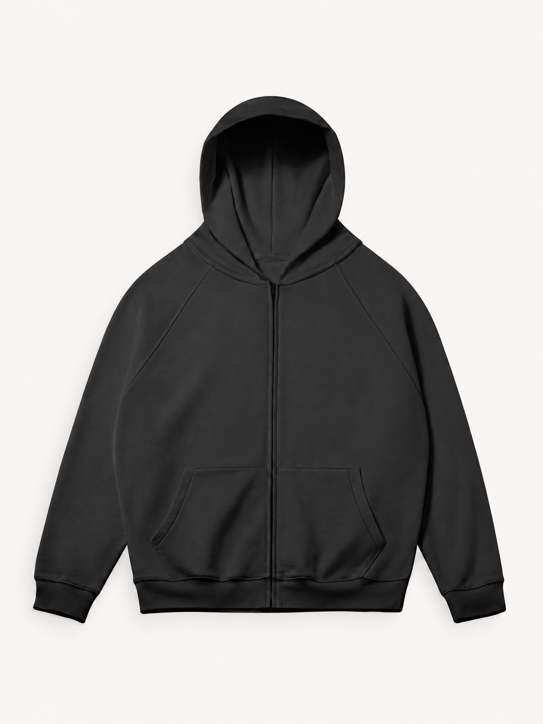 380GSM Unisex Heavyweight Brushed Fleece Full-zip Hoodie