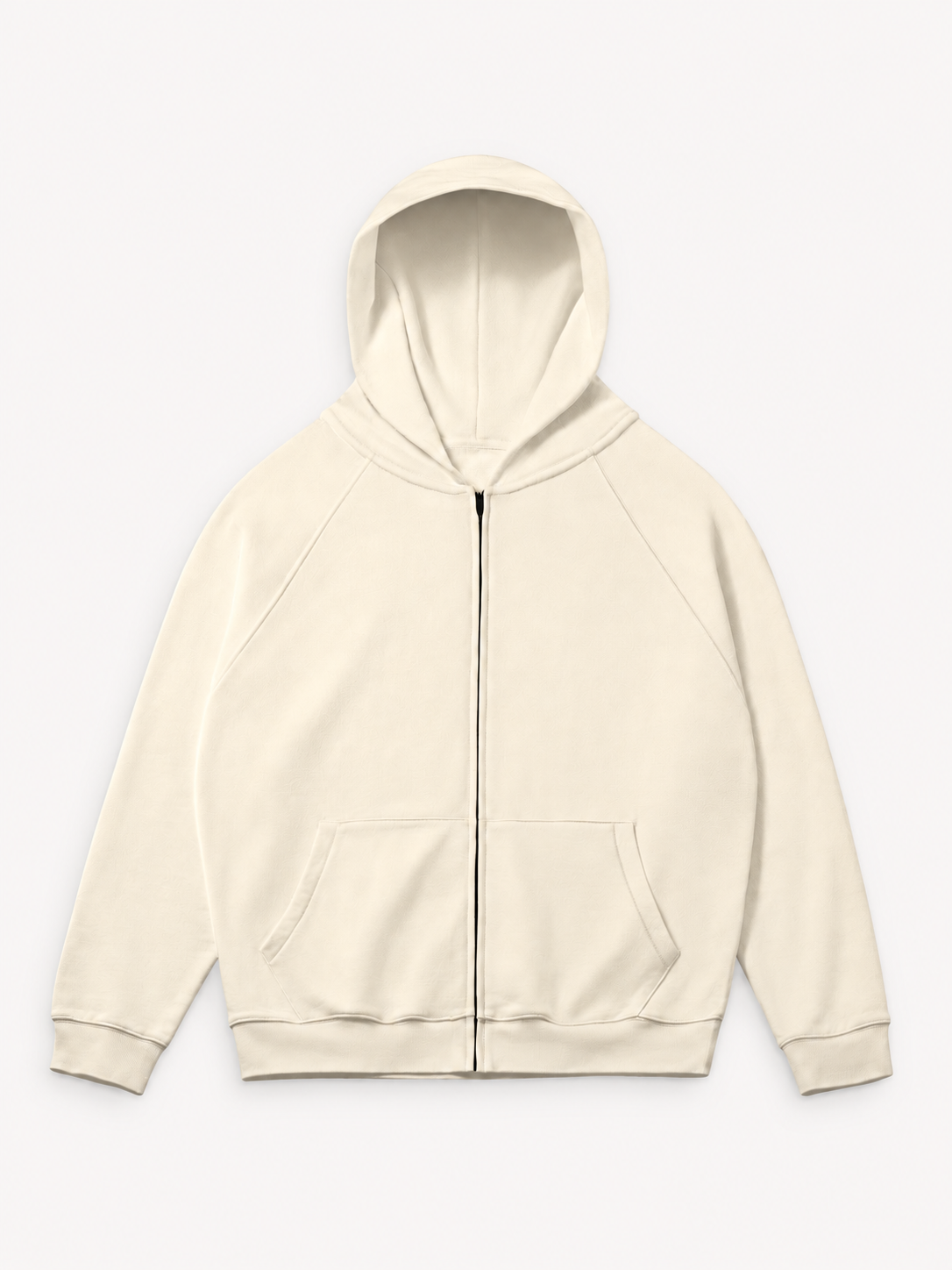 380GSM Unisex Heavyweight Brushed Fleece Full-zip Hoodie