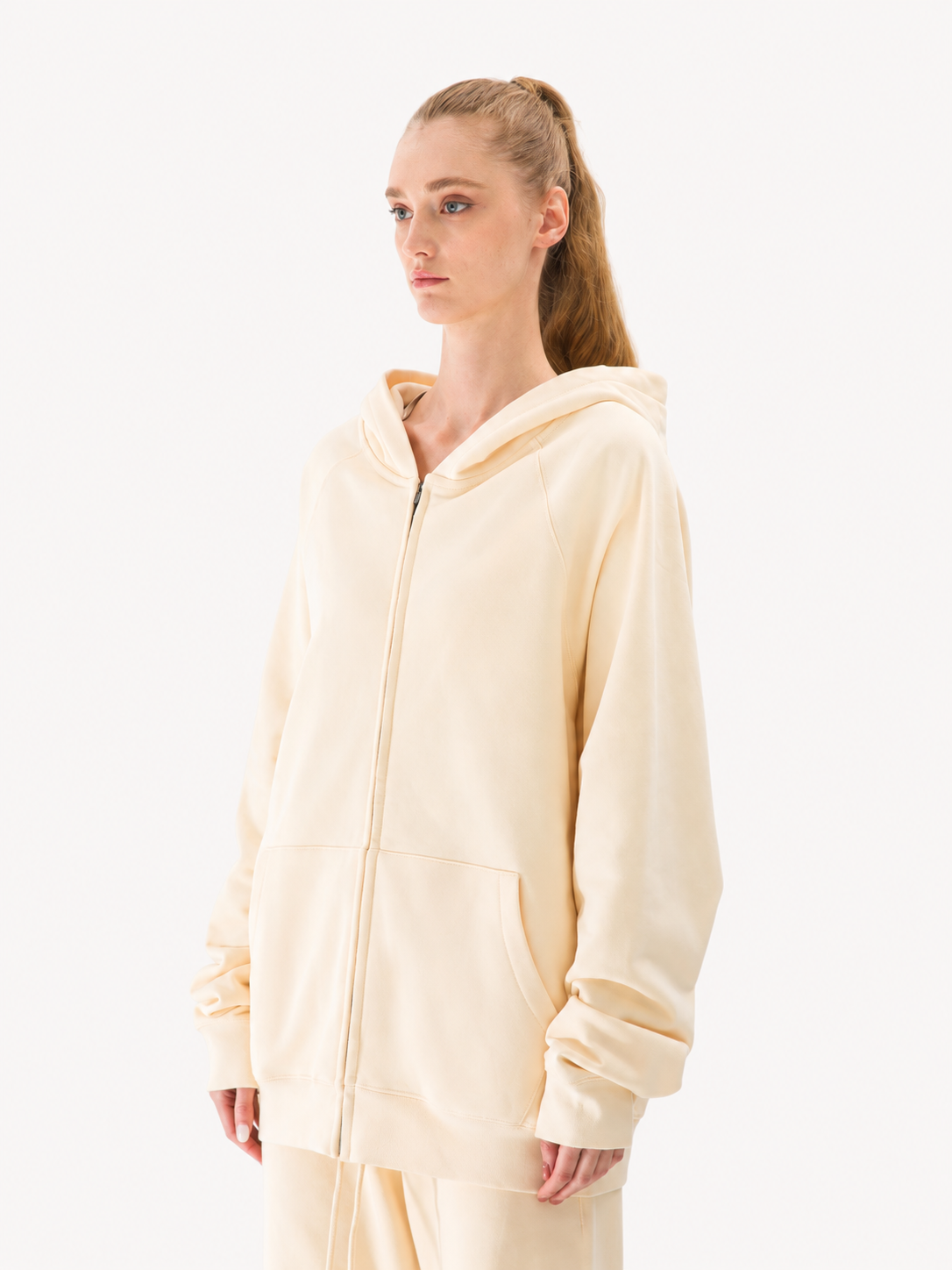 380GSM Unisex Heavyweight Brushed Fleece Full-zip Hoodie